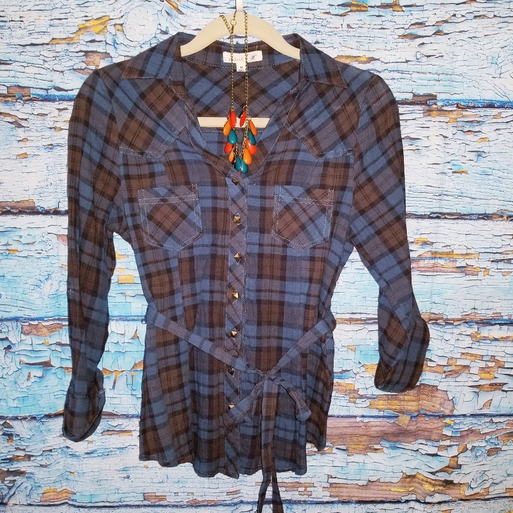 Button up top plaid